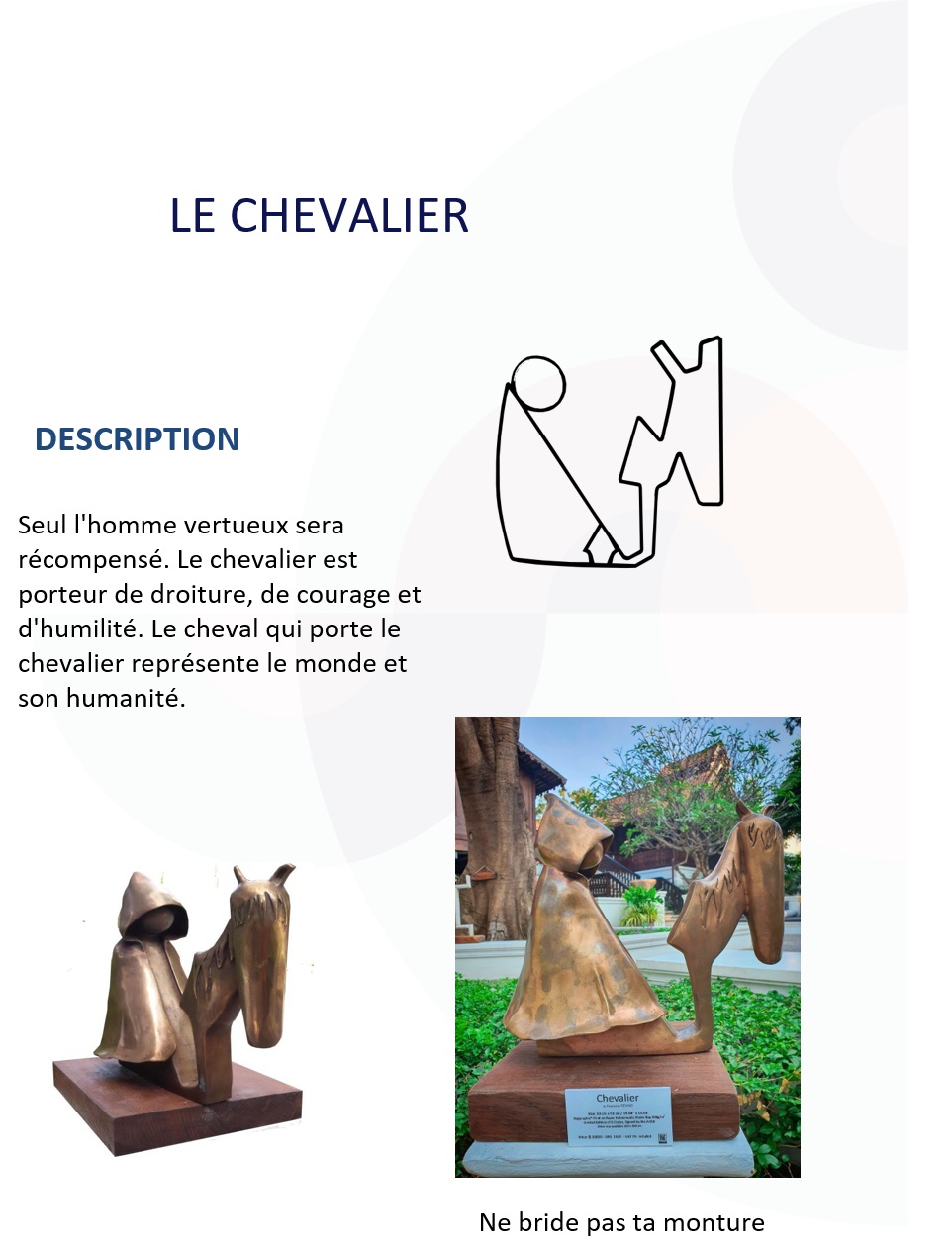 Sculpture en bronze de Francois Renno