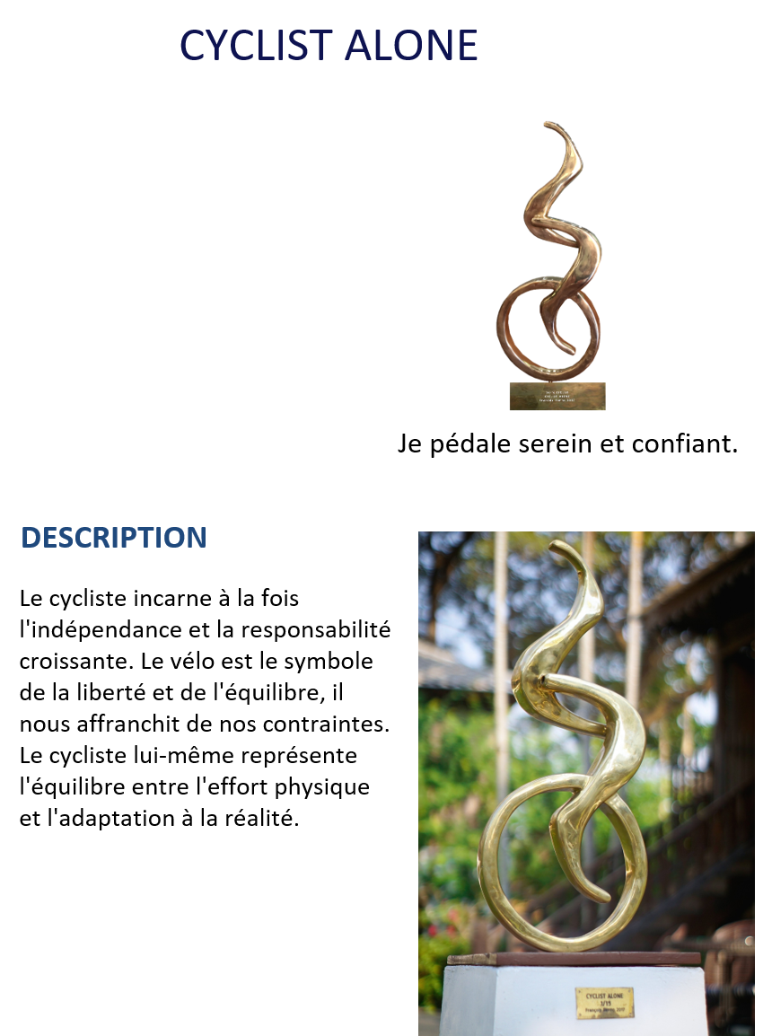 Sculpture en cuivre de Francois Renno