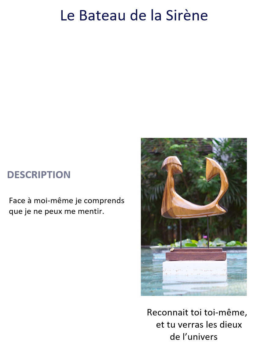 Sculpture en bois de Francois Renno