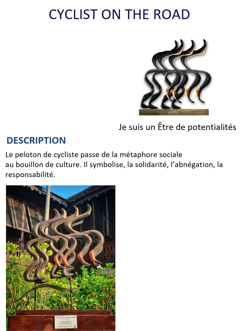 Sculpture en bois et métal de Francois Renno