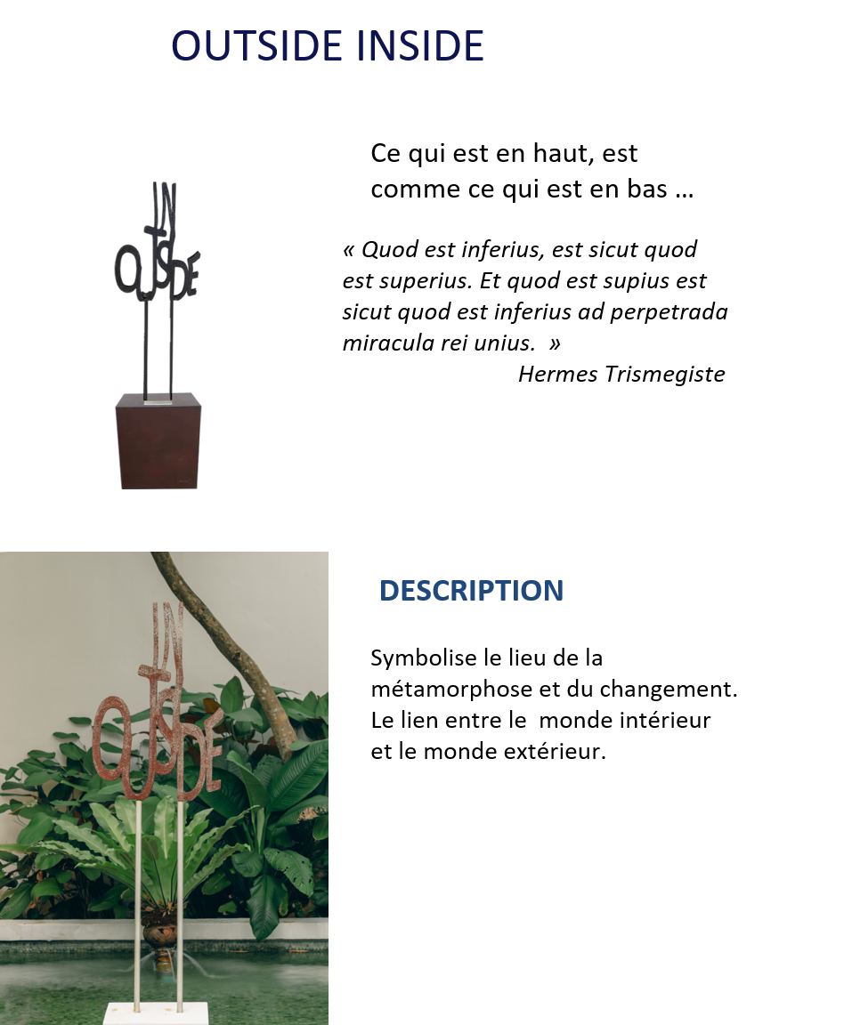 Sculpture en métal de Francois Renno